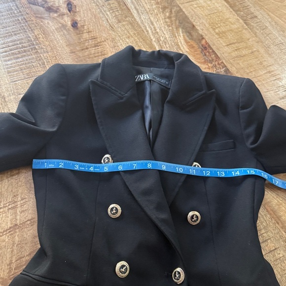 Zara Black Double-Breasted Women's Blazer - Picture 11 of 13